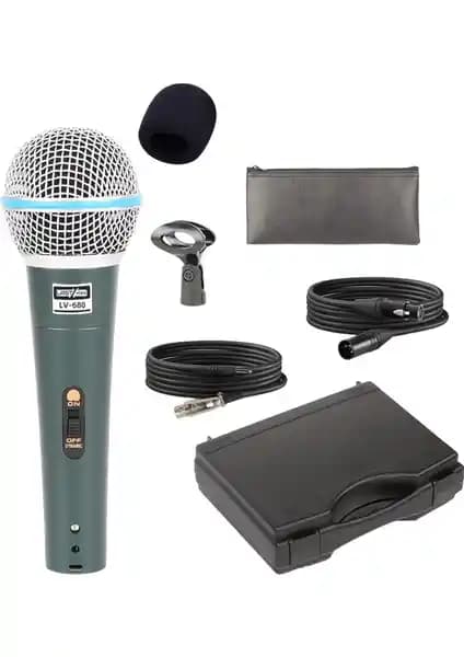 Lastvoice LV-680 Profesyonel Dinamik El Mikrofonu ile Üstün Ses Kalitesi ve Dayanıklılık
