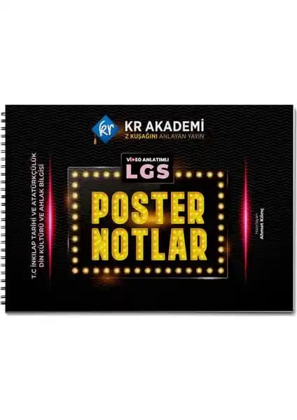 LGS İçin Etkili ve Pratik Poster Notlar: İnkılap Tarihi, Atatürkçülük ve Din Kültürü