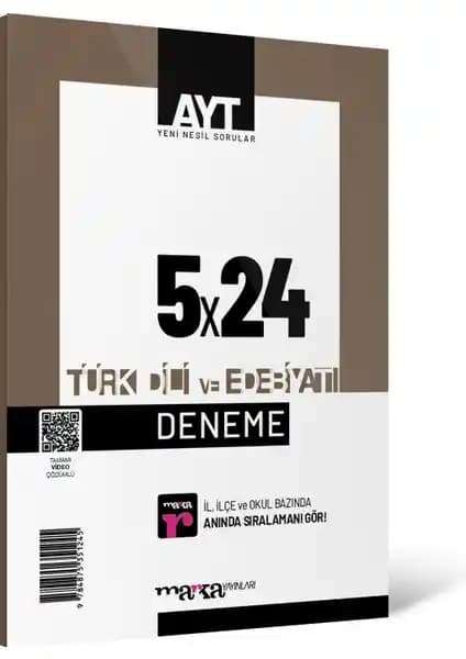 Marka Yayınları 2025 AYT Türk Dili ve Edebiyatı 5 Deneme Video Çözümlü Kitap İncelemesi