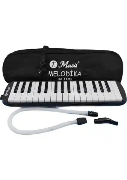 Masis 32K Melodika Siyah: Dayanıklı ve Sağlıklı Müzik Aleti, Müzik Eğitimi ve Performans İçin Uygun
