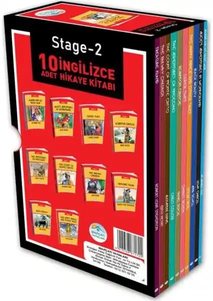 Mavi Çatı Yayınları Stage 2 İngilizce Hikaye Seti Çocuklar için Dil Gelişimini Destekler