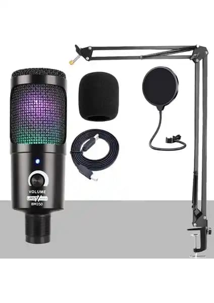 Midex BM350 STA RGB USB Mikrofon ile MacBook için yüksek kaliteli ses kaydı deneyimi