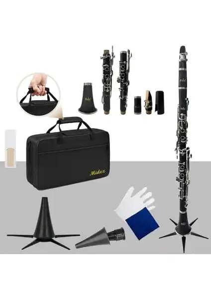 Midex BNS-4000 Pak Sol Klarnet: Profesyonel Kullanım İçin Yüksek Kaliteli Enstrüman