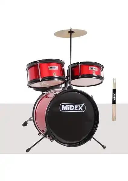 Midex CD300X-RD Akustik Çocuk Bateri Seti: Yaratıcılığı Geliştiren Müzik Enstrümanı