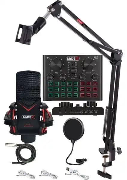 Midex GMX-1 Record Set: Profesyonel Ses Kaydı ve Çok Yönlü Kullanım İçin Uygun Çözüm