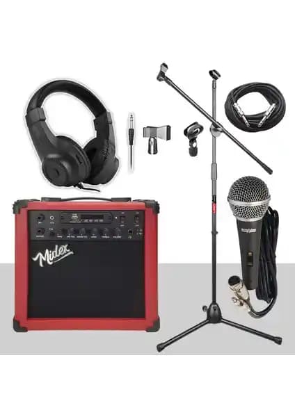 Midex MGA-25RD-PAK Gitar Amfisi: Çok Fonksiyonlu ve Taşınabilir Performans Çözümü