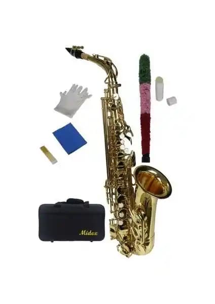 Midex SF-8000 Gold Profesyonel Alto Saksafon: Yüksek Kalite ve Dayanıklılık Sunar
