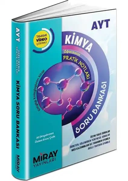 Miray Yayınları AYT Video Çözümlü Kimya Soru Bankası ile Etkili Sınav Hazırlığı