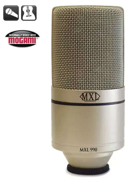 MXL 990 Kondansatör Mikrofon: Profesyonel Kalitede Ses Kaydı İçin Uygun Seçenek