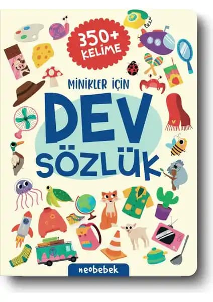 Neobebek Minikler İçin Dev Sözlük Türkçe ve İngilizce Öğretici Çocuk Kitapları
