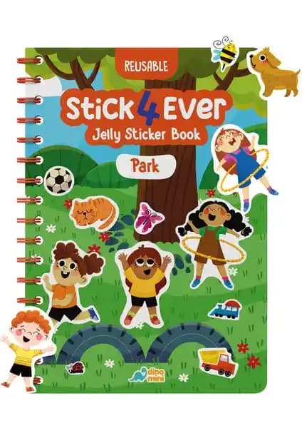 Neobebek STICK4EVER Park Jelatin Sticker Kitabı Çocuklar İçin Yaratıcı ve Eğlenceli Eğitim Aracı