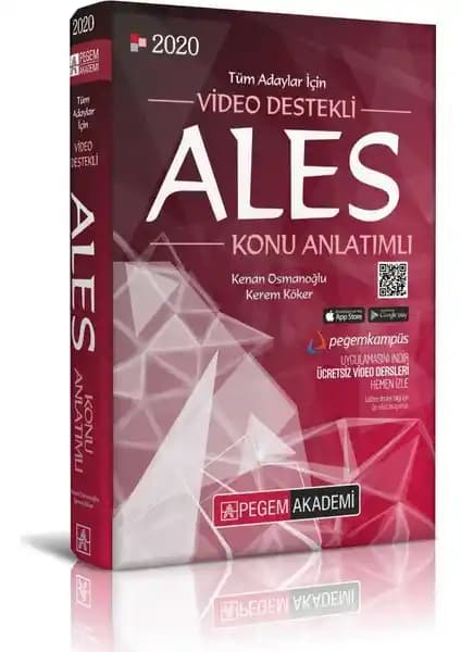 Pegem Akademi 2020 Video Destekli ALES Konu Anlatımlı Kitabı İncelemesi ve Kullanım Avantajları
