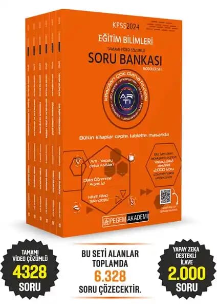 Pegem Akademi 2024 KPSS Eğitim Bilimleri Soru Bankası Güncel İçerik ve Yenilikçi Özelliklerle