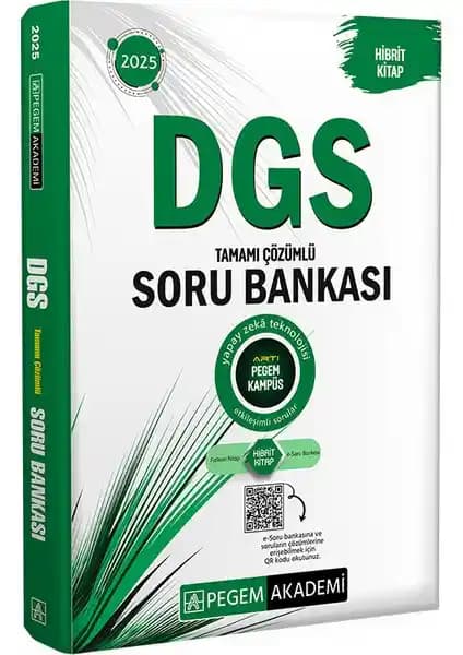 Pegem Akademi 2025 DGS Tamamı Çözümlü Soru Bankası ile Sınava Hazırlık Sürecinizi Güçlendirin