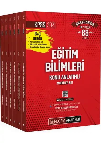Pegem Akademi KPSS 2021 Eğitim Bilimleri Konu Anlatımlı Modüler Set İncelemesi