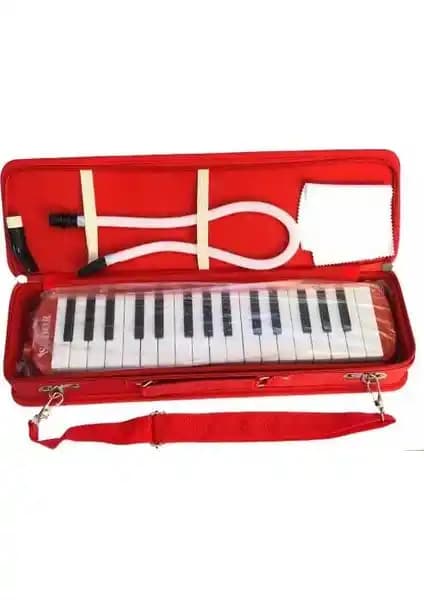 Südor Melodika 32K Çantalı Kırmızı Enstrüman: Taşınabilir ve Dayanıklı Müzik Aleti