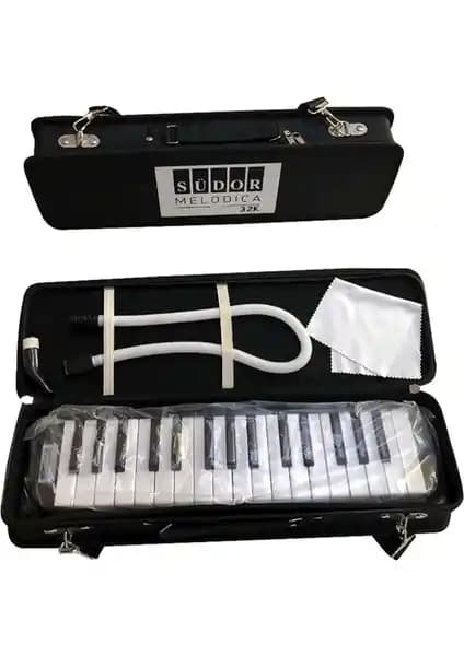 Südor Siyah 32 Tuşlu Çantalı Melodika: Taşınabilir ve Kullanım Kolay Müzik Enstrümanı