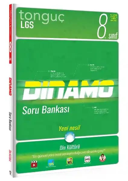 Tonguç Akademi 8. Sınıf Din Kültürü Dinamo Soru Bankası Öğrencilerin Başarılarını Artıran Kaynak