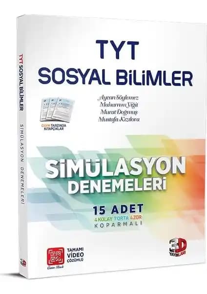 TYT Sosyal Bilimler 15'li Simülasyon Denemeleri ile Sınav Hazırlığında Etkili Çalışma Aracı