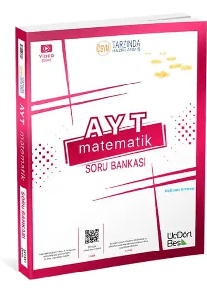 ÜçDörtBeş Yayınları 2024 AYT Matematik Soru Bankası Detaylı İnceleme ve Analiz