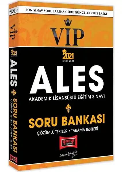 Yargı Yayınevi ALES 2021 VIP Tamamı Çözümlü Soru Bankası Detaylı İnceleme