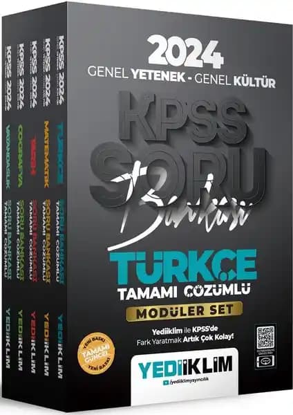 Yediiklim 2024 KPSS Genel Yetenek ve Genel Kültür Modüler Soru Bankası İncelemesi