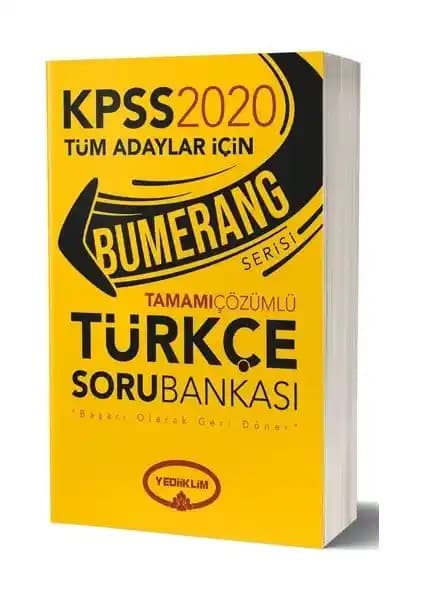 Yediiklim Bumerang Tamamı Çözümlü Türkçe Soru Bankası 2020 Üzerine Detaylı İnceleme ve Değerlendirme