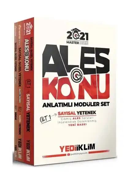 Yediiklim Yayınları 2021 Master Serisi ALES Konu Anlatımlı Modüler Set İnceleme ve Kullanıcı Yorumları