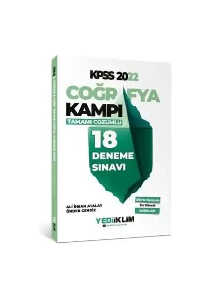 Yediiklim Yayınları 2022 KPSS Coğrafya Kampı Tamamı Çözümlü 18 Deneme Sınavı Ürün İncelemesi