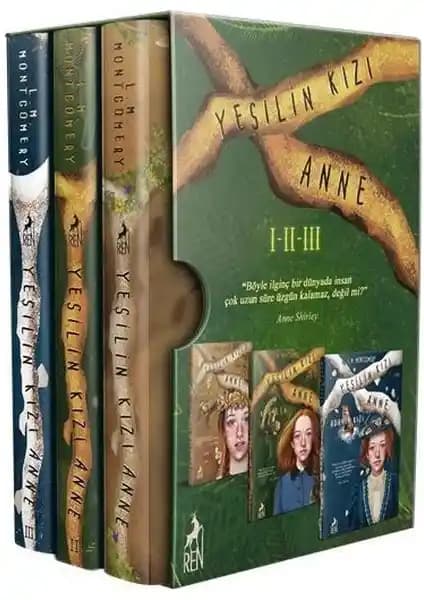 Yeşilin Kızı Anne Kitap Seti Ciltli Türkçe Baskı Klasik Romanlar Koleksiyon İçin Uygun