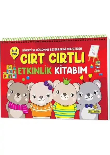 Yükselen Zeka Cırt Cırtlı Etkinlik Kitabım 4-6 Yaş Çocukların Gelişimine Destek Sağlayan Eğitim Materyali