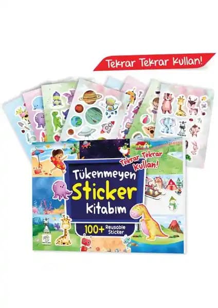 Yükselen Zeka Tükenmeyen Sticker Kitabım: Çocuklar İçin Eğlenceli ve Eğitici Aktivite Kaynağı