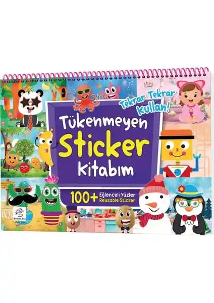 Yükselen Zeka Tükenmeyen Sticker Kitabım Çocuklar İçin Eğlenceli ve Geliştirici Aktivite Kitabı