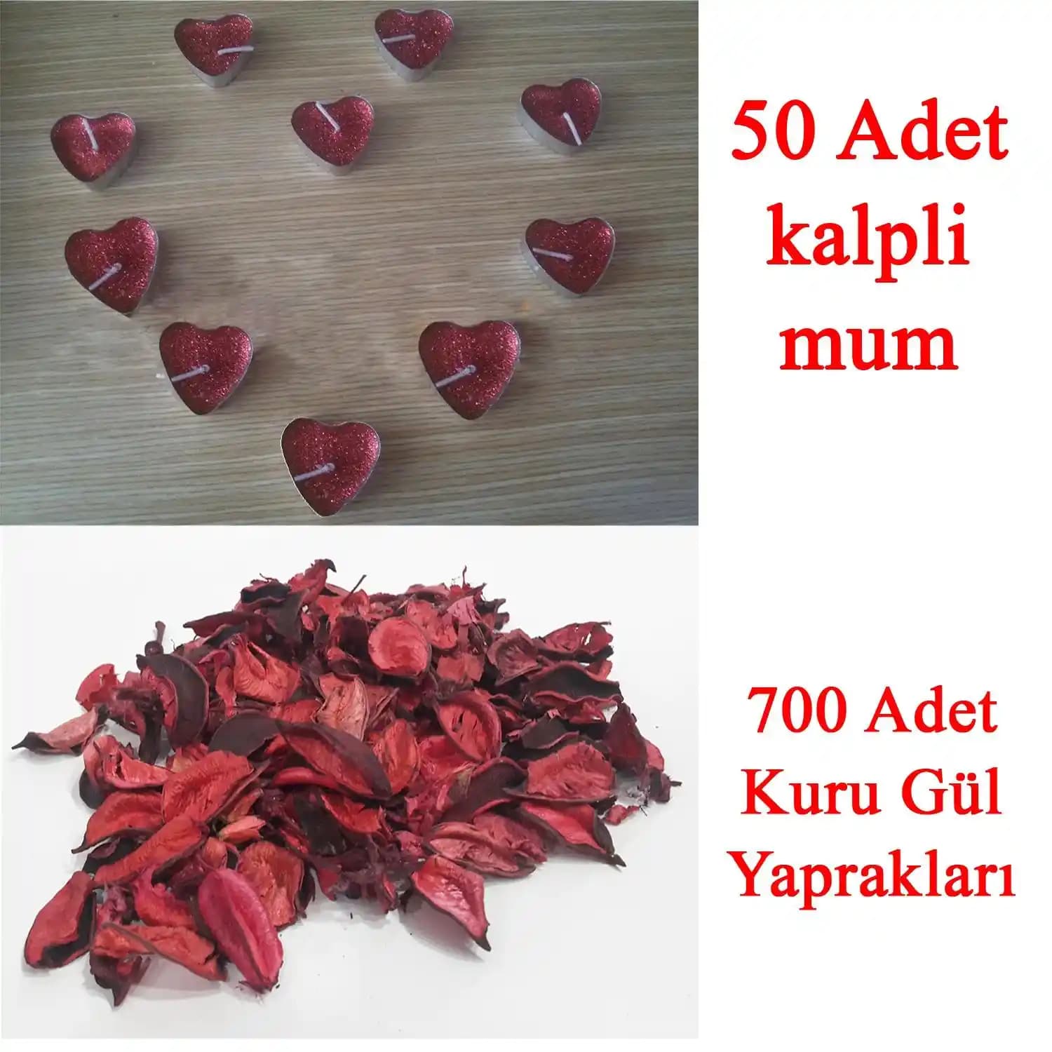 Kalpli Mum ve Gül Yapraklarıyla Romantik ve Estetik Dekorasyon Fikirleri