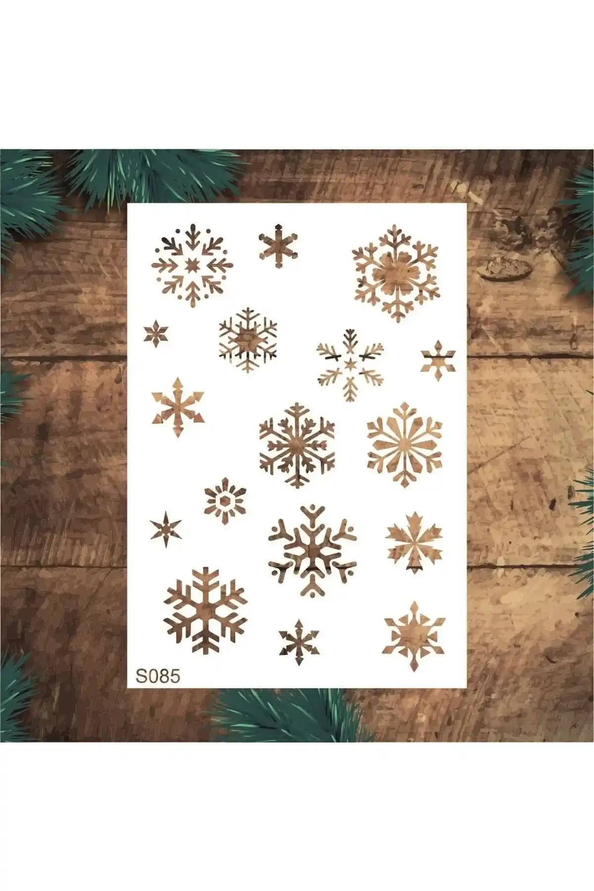 Kar Spreyi Şablonları ile Kış Temalı Dekorasyonda Teknik ve Kullanım Detayları