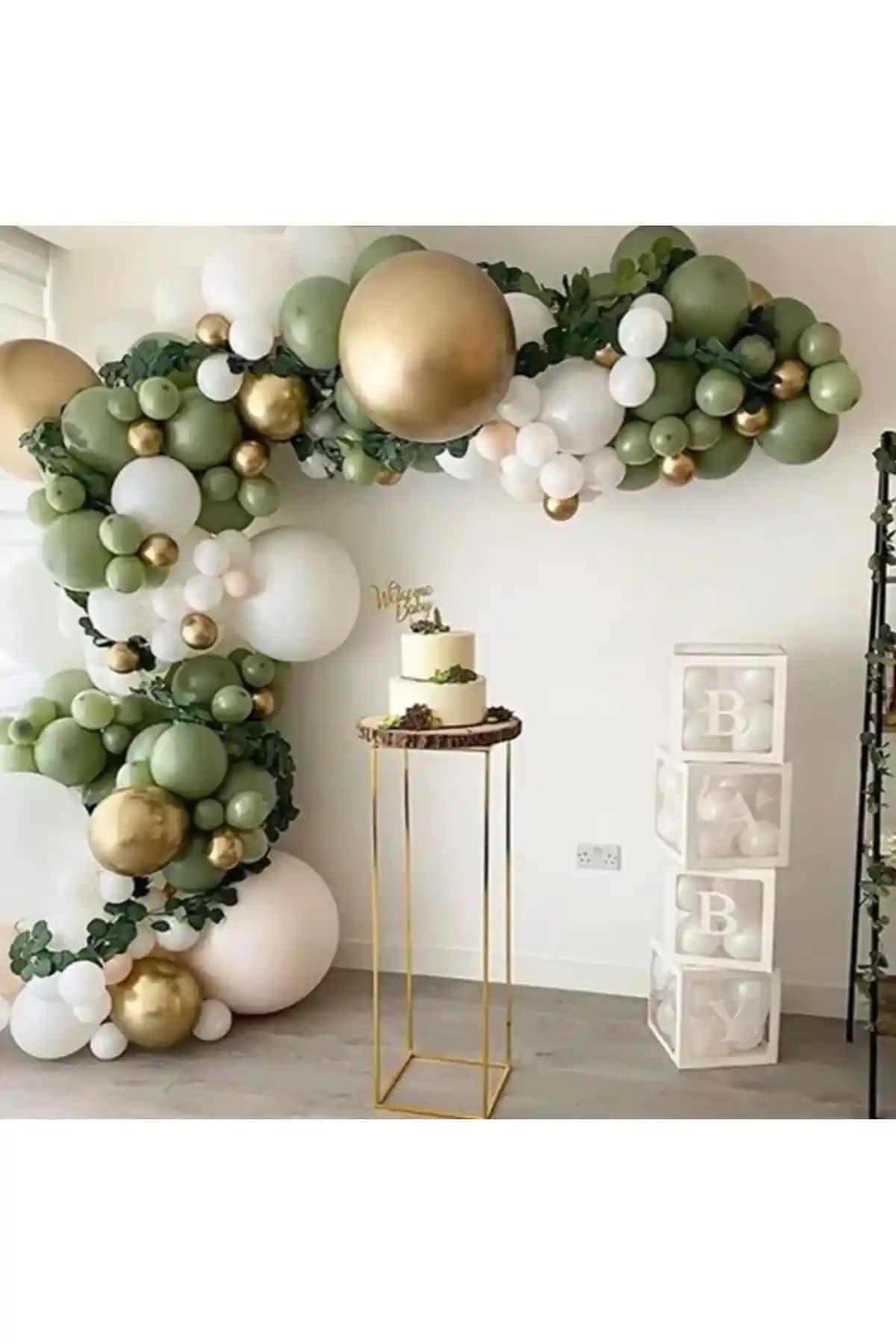 Küf Yeşili Balon Seti: Dekorasyonda Kullanımı ve Tasarım Özellikleri