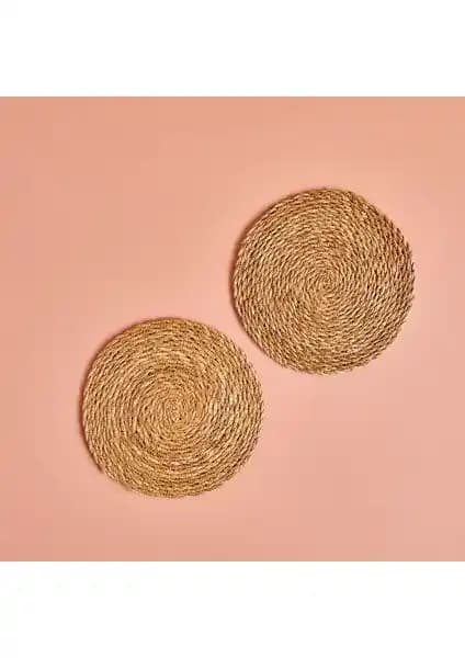 Bella Maison Rafe 2'li Nihale Naturel Ahşap Mutfak Dekorasyonu ve Koruyucu Araçlar