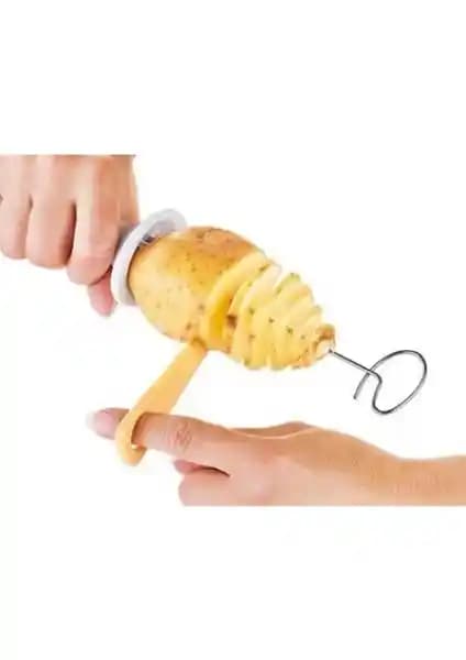 Cansa Spiral Patates Dilimleyici Aparat ile Evde Pratik ve Yaratıcı Patates Sunumları
