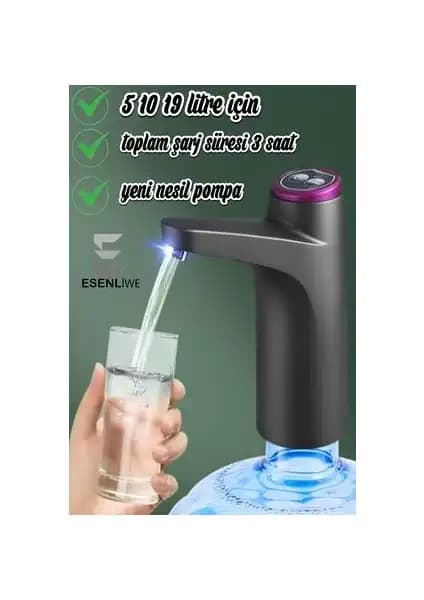 Esenliwe Yeni Nesil USB Şarjlı Damacana Su Pompası: Modern ve Kullanışlı Çözüm