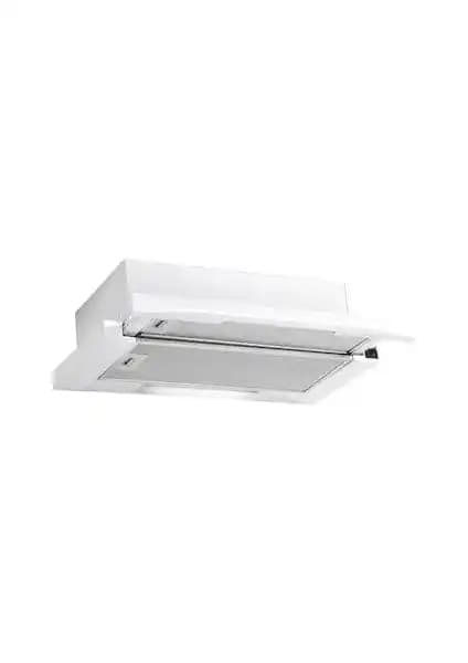 Exep F4 Ecr Çift Filtre Sürgülü Aspiratör Beyaz Modern Mutfaklar İçin Uygun