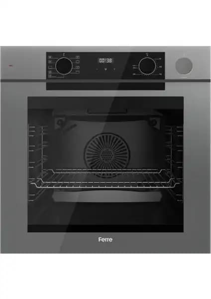 Ferre Artline Fryart & Steamart QEP64CPR Gri Cam Ankastre Fırın: Modern ve Çok Fonksiyonlu Mutfak Çözümü