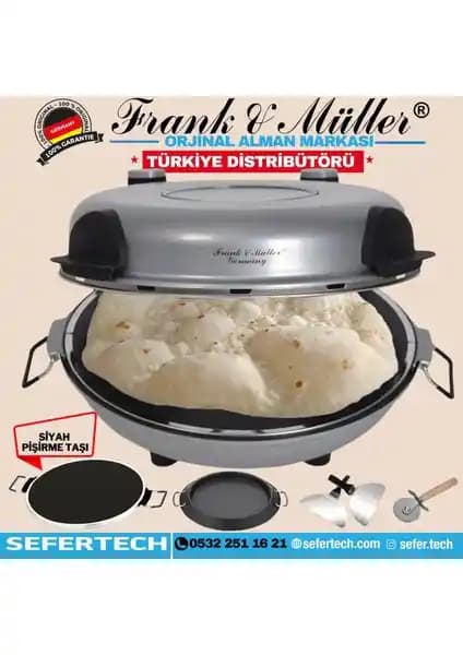 Frank & Müller Almanya Taş Fırın Gri: Evde Geleneksel Lezzetler İçin Pratik ve Şık Çözüm