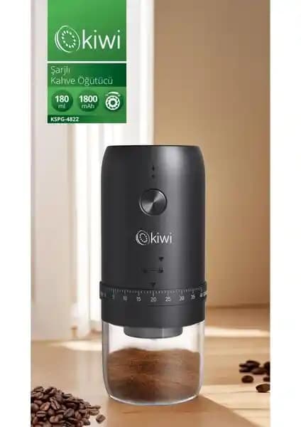 Kompakt ve Portatif Kiwi KSPG-4822 Şarjlı Kahve Öğütücü ile Taze Kahve Keyfi