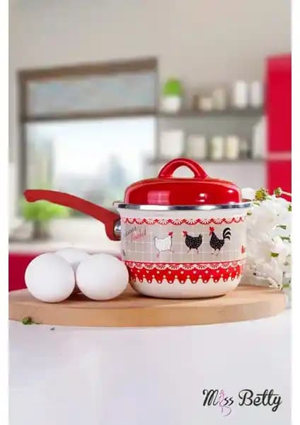 Miss Betty Emaye Yumurta ve Sos Tenceresi: Dayanıklı ve Estetik Mutfak Gereçleri
