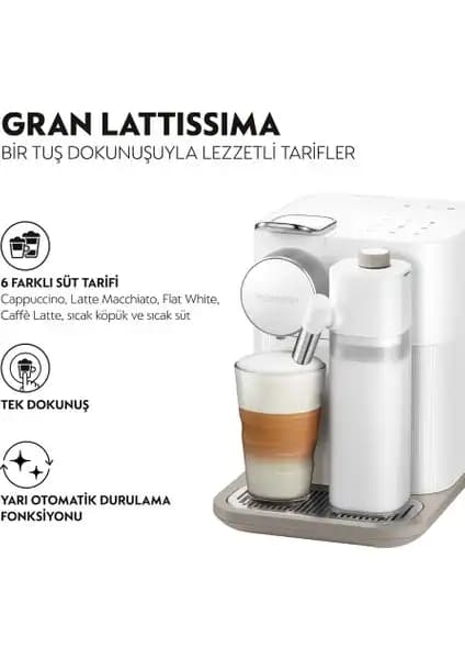 Nespresso F541 Gran Latissima Kahve Makinesi: Kullanımı Kolay ve Estetik Tasarım