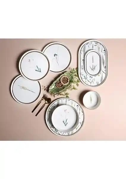Porland Botanical 27 Parça 6 Kişilik Yemek Takımı Modern ve Dayanıklı Tasarım