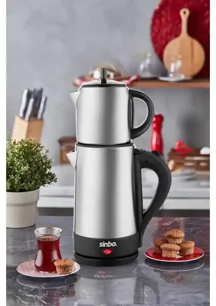 Sinbo STM-5847 Elektrikli Çay Seti Günlük Kullanım İçin Modern ve Dayanıklı Tasarım