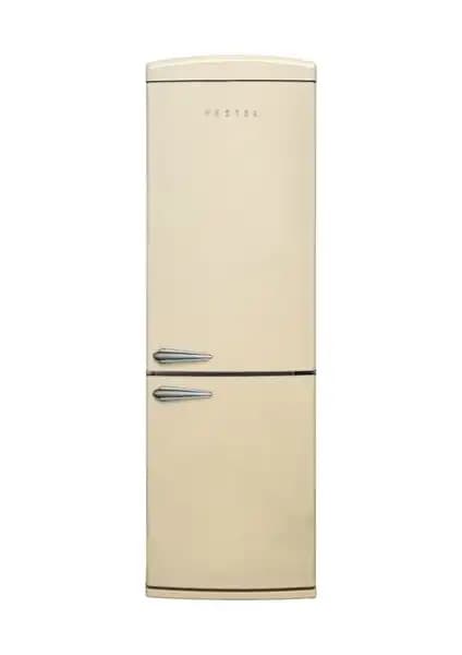 Vestel Retro NFK37211 Bej 330 Lt E Sınıfı No-Frost Buzdolabı Geniş ve Şık Tasarım