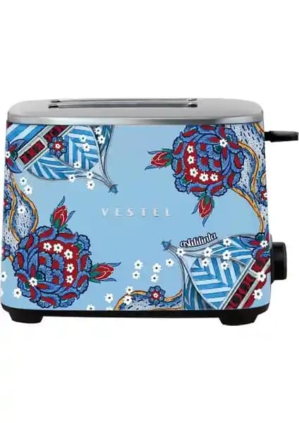 Vestel ve Aslı Filinta İş Birliğiyle Retro Düş Mavisi Çini Ekmek Kızartma Makinesi Özellikleri