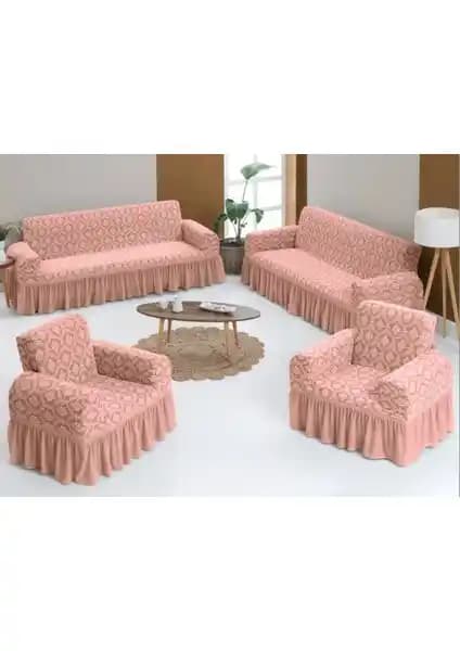 Arlisa Arısoy 3+3+1+1 Jakarlı Koltuk Örtüsü ile Tuchmall 3+3+1+1 Takımı Karşılaştırması